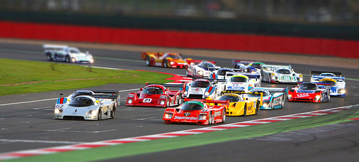Group C Race Cars on Track