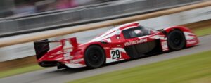 Toyota GT One race car number 29 at Goodwood festival of Speed.