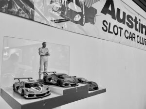 Black and white podium picture